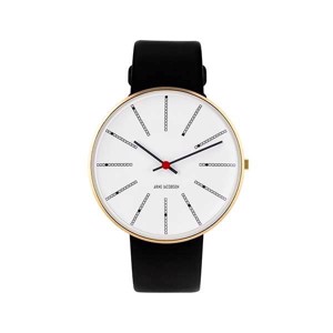 Arne Jacobsen Bankers ur - Guld - Ø 40 mm 53108-2001G